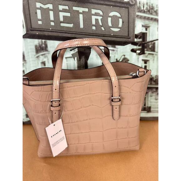 Coach CW017 Mollie Tote Bag 25 IN STONE - Picture 2 of 5